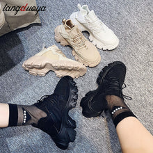 Load image into Gallery viewer, chunky dad sneakers women jogging gym shoes for female running shoes for women sport shoes woman platform sneakers women 2020
