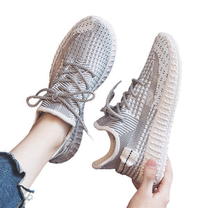 Sneakers Rrunning Shoes 2020 New Breathable Sports  Trend Mesh Net Shoes Summer Canvas Men's Shoes Wild Casual Deodorant Lace up