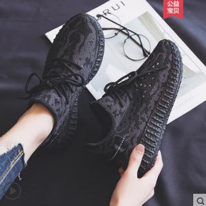 Sneakers Rrunning Shoes 2020 New Breathable Sports  Trend Mesh Net Shoes Summer Canvas Men's Shoes Wild Casual Deodorant Lace up