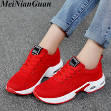 Load image into Gallery viewer, Air Cushion Womens Shoes Sport Women Running Shoes Mesh Women's Red Sneakers Breathable Women's Summer Sports Shoes Plus Size B9
