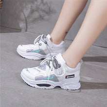 Load image into Gallery viewer, FTROCHB Spring Winter Runing Shoes Women&#39;s Stylish Add Cotton Platform Sole Sports Shoes Outdoor Women Sneakers Trend Lace Shoes
