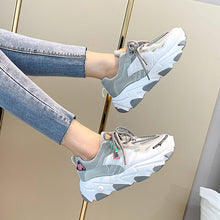 Load image into Gallery viewer, FTROCHB Spring Winter Runing Shoes Women&#39;s Stylish Add Cotton Platform Sole Sports Shoes Outdoor Women Sneakers Trend Lace Shoes
