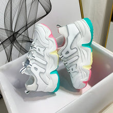 Load image into Gallery viewer, FTROCHB Spring Winter Runing Shoes Women&#39;s Stylish Add Cotton Platform Sole Sports Shoes Outdoor Women Sneakers Trend Lace Shoes
