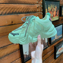 Load image into Gallery viewer, FTROCHB Spring Winter Runing Shoes Women&#39;s Stylish Add Cotton Platform Sole Sports Shoes Outdoor Women Sneakers Trend Lace Shoes
