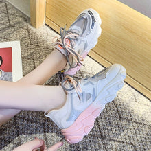 Load image into Gallery viewer, FTROCHB Spring Winter Runing Shoes Women&#39;s Stylish Add Cotton Platform Sole Sports Shoes Outdoor Women Sneakers Trend Lace Shoes
