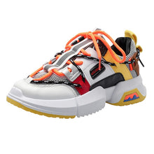 Load image into Gallery viewer, FTROCHB Spring Winter Runing Shoes Women&#39;s Stylish Add Cotton Platform Sole Sports Shoes Outdoor Women Sneakers Trend Lace Shoes

