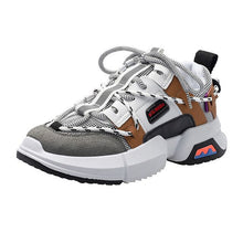 Load image into Gallery viewer, FTROCHB Spring Winter Runing Shoes Women&#39;s Stylish Add Cotton Platform Sole Sports Shoes Outdoor Women Sneakers Trend Lace Shoes
