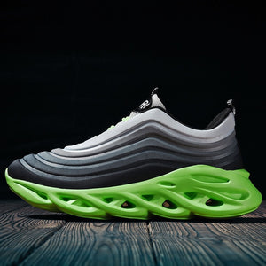 New Trend Casual Shoes Men Hip Hop Streetwear Chunky Sneakers Men Leather Thick Bottom Fashion EVA Masculino Adulto Zapatillas