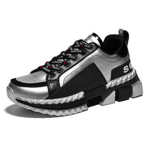 Load image into Gallery viewer, New Trend Casual Shoes Men Hip Hop Streetwear Chunky Sneakers Men Leather Thick Bottom Fashion EVA Masculino Adulto Zapatillas
