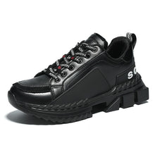Load image into Gallery viewer, New Trend Casual Shoes Men Hip Hop Streetwear Chunky Sneakers Men Leather Thick Bottom Fashion EVA Masculino Adulto Zapatillas
