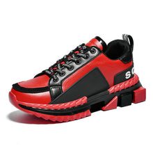 Load image into Gallery viewer, New Trend Casual Shoes Men Hip Hop Streetwear Chunky Sneakers Men Leather Thick Bottom Fashion EVA Masculino Adulto Zapatillas

